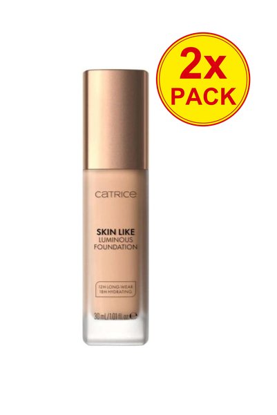 Catrice 2x PACK Skin Like Luminous Foundation, 20 N Catrice, 30 ml
