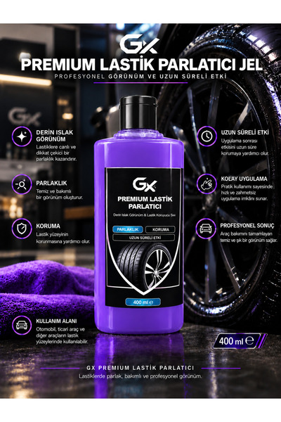 Gx Premium Lastik Parlatıcı Jel