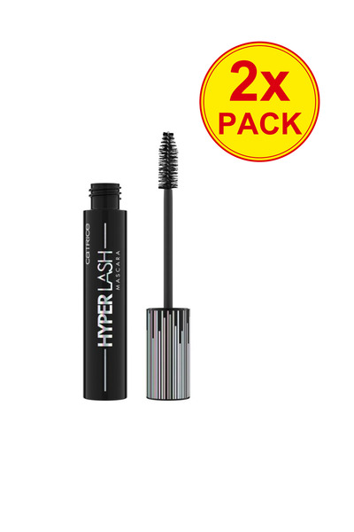 Catrice 2x PACK Hyper Lash Mascara, shade 010 Electric Black, 11 ml,