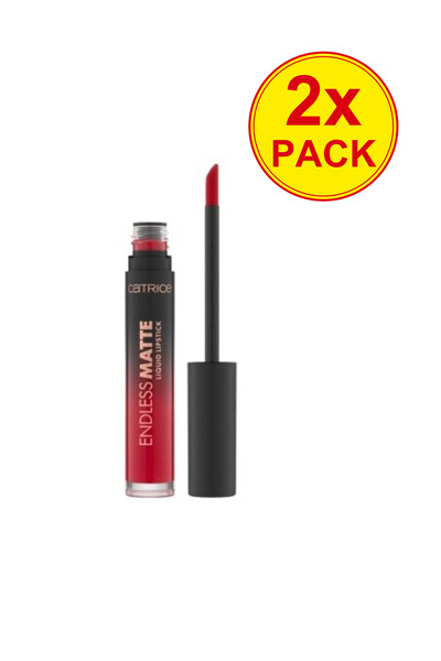 Catrice Pachet 2x Ruj lichid mat, 060 Red Flag, Endless Matte, 4.5 ml