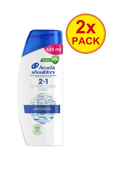 Head & Shoulders Pachet de 2 șampon Classic Clean 2-în-1 anti-mătreață pentru...