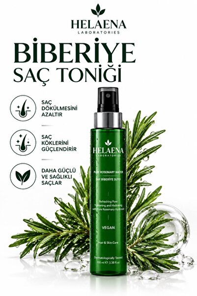 Helaena Biberiye Suyu Dökülme Karşıtı Ve Saç Uzamasını Destekleyici Saç Toniğ...