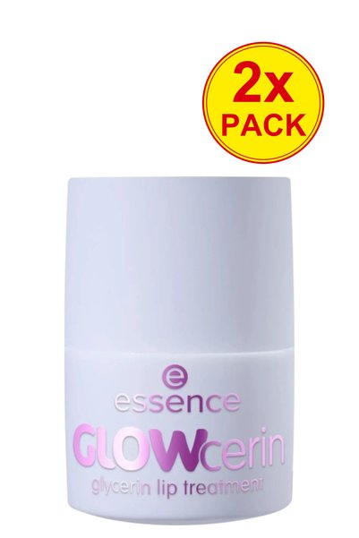 Essence 2x PACK GLOWcerin Glycerin Lip Treatment 01 Glow For It, 12 g