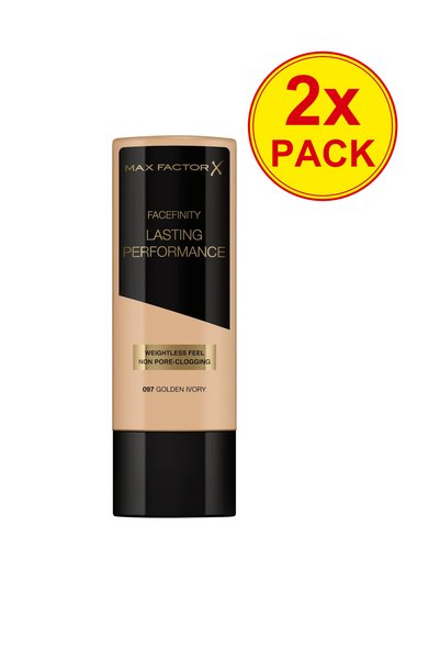 Max Factor 2x PACK Lasting Performance Foundation – 097 Golden Ivory