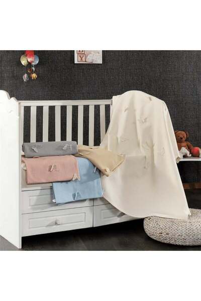 Minelya Home Collection بطانية أطفال منقوشة على شكل فراشة ثلاثية الأبعاد من ا...