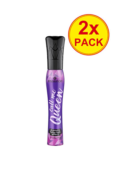 Essence Pachet 2x Mascara Call Me Queen cu efect dramatic de gene false, 11,5 ml