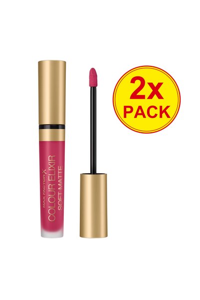 Max Factor Διπλή συσκευασία Colour Elixir Απαλό Ματ 025 Raspberry Haze, 4 ml