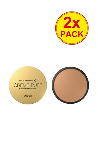 Max Factor Pachet de 2 pudre compacte cu finisaj mat CREME PUFF # 13 nou bej ...
