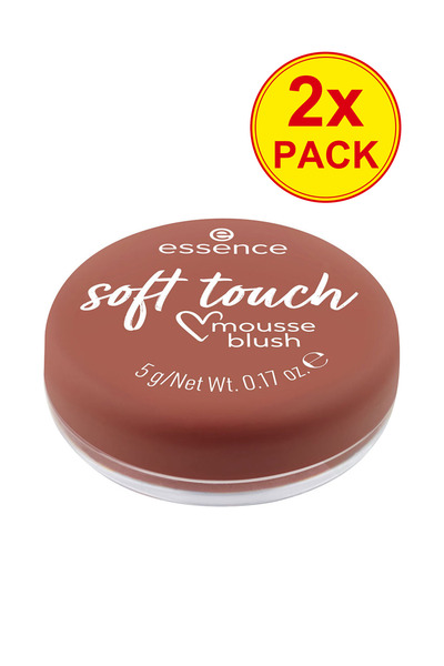 Essence 2x PACK Soft Touch Mousse Rouge #20 – Rustic Rouge, 5 G 5 gr