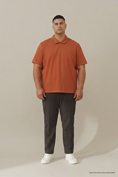 Maccali Tricou pentru bărbați, cu guler polo, de dimensiuni mari