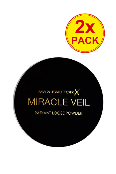 Max Factor Pachet de 2x Pudră liberă strălucitoare Miracle Veil, 4g