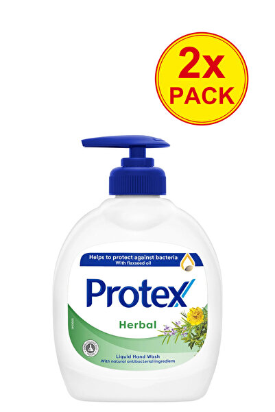 Protex Pachet de 2 săpunuri lichide vegetale cu ingrediente, 300 ml