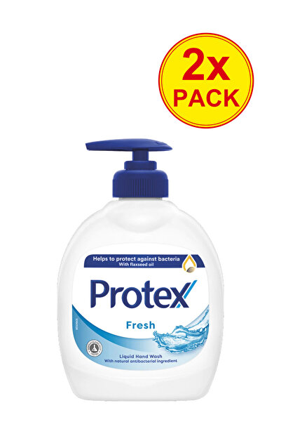 Protex Pachet de 2 săpun lichid proaspăt cu ingredient, 300 ml