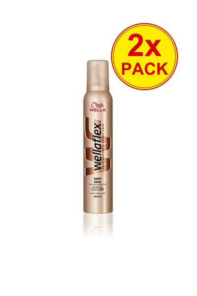 Wella Двойна опаковка Мус за коса, Флекс, Бляскава фиксация, 200 мл