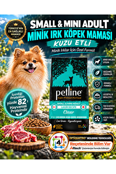 Petline Mini Irk Köpeklere Özel Geliştirilmiş Kuzu Etli Köpek Maması 6 Kg Yen...
