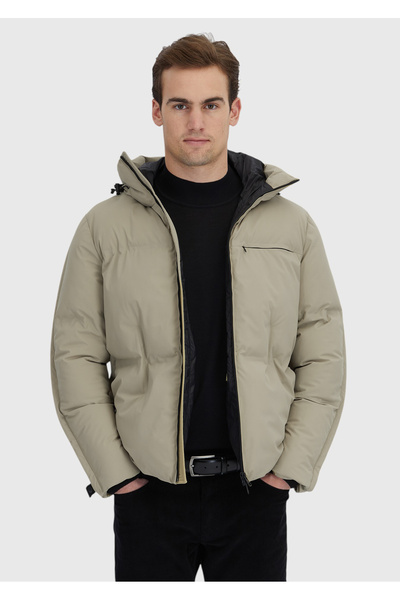 Ramsey Kum Regular Fit Kapüşonlu Dokuma Mont