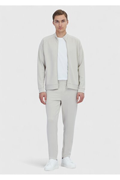 Ramsey Stone High Collar Plain Sweatshirt