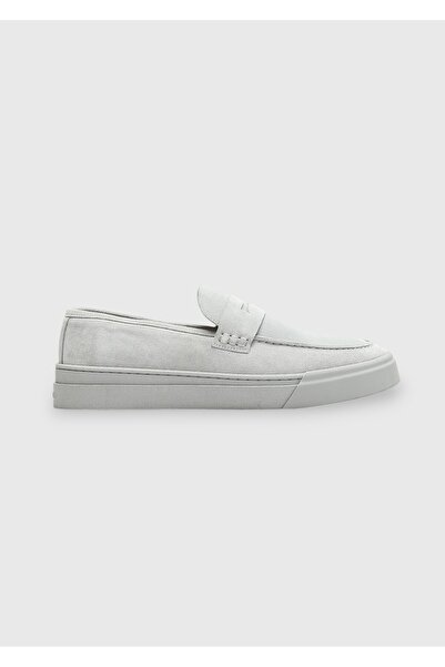 Ramsey Light Gray Suede Casual Loafer