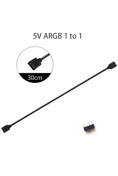 Choice3 30cm 5V-1to1 LDPCSJ Sync Motherboard Cable 4PIN 12V RGB 3PIN 5V ARGB ...