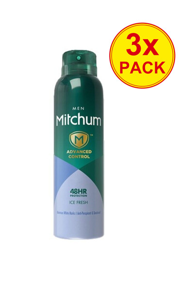 Mitchum Pachet de 3x Deodorant spray antiperspirant Ice Fresh pentru bărbați