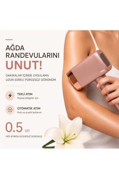ROBX A2024 3 Milyon Atım 3 Başlık Vücut-Yüz-Özel Bölge Bay&bayan Epilasyon Ultra Seri Atım