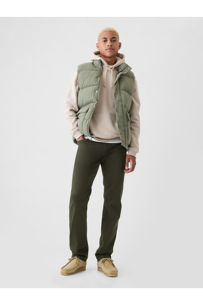GAP Erkek Haki Straight Fit City Jean Pantolon