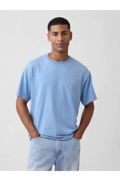 GAP Erkek Açık Mavi VintageSoft Boxy T-Shirt