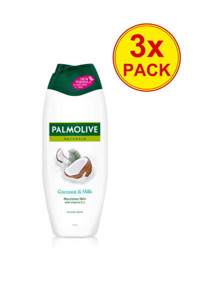 Palmolive 3x PACK Naturals Coconut Shower Gel, Moisturizing, 500 ml