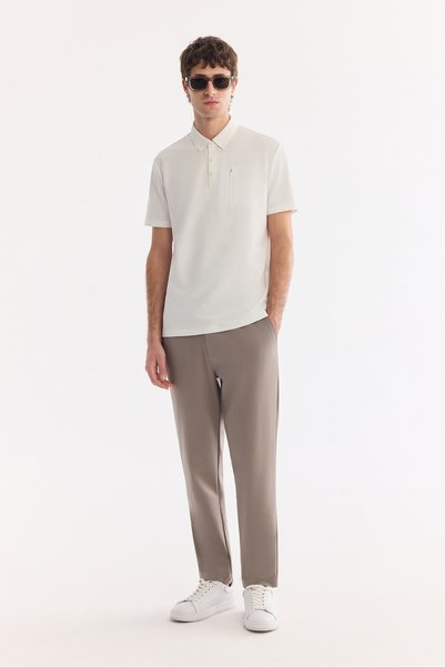 Avva Pantaloni chino slim fit pentru bărbați, din țesătură tehnică, elastică,...
