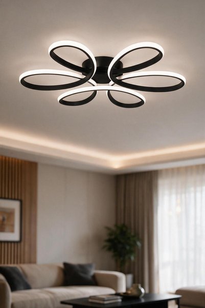 Elektroyou Nipul Modern Plafonyer Beyaz Ledli Avize