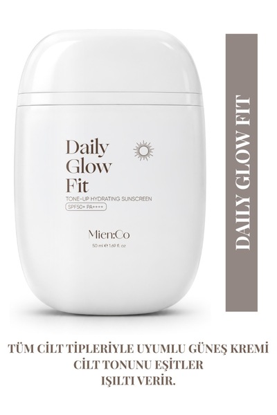 Mien:Co Daily Glow Fit Ton Eşitleyici Aydınlatıcı & Nemlendirici Leke Karşıtı...