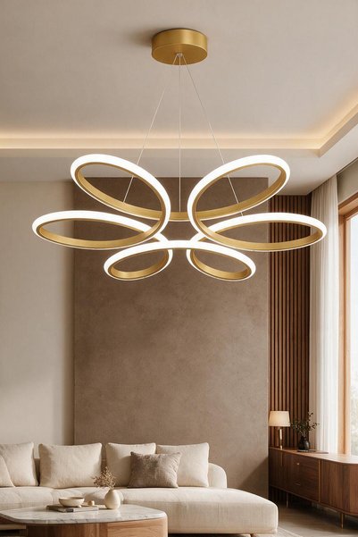 Elektroyou Nipul Eskitme Sarkıt Modern Beyaz Işık Ledli Avize