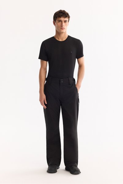 Avva Schwarze, wasserabweisende, winddichte, bequem sitzende Skihose für Herr...