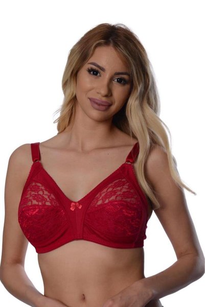 Sistina Claret Red Lace Gathering Bra - 503 - Size 110139036