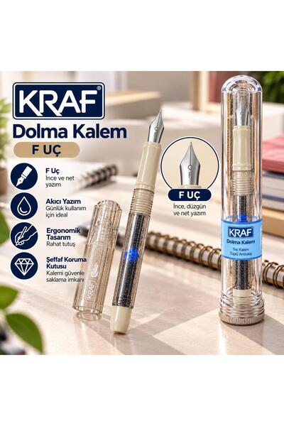KRAF Fanuslu Dolma Kalem F Uç