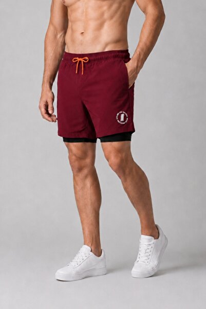 LEGGANCE Pantaloni scurți de sport - Vișiniu