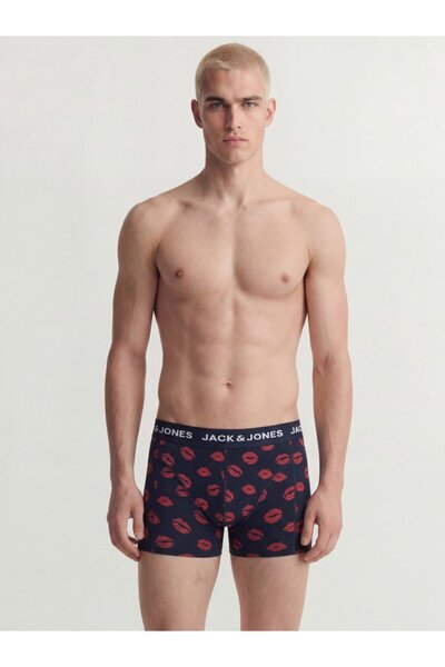 Jack & Jones Boxer Shorts - Dark blue - Graphic