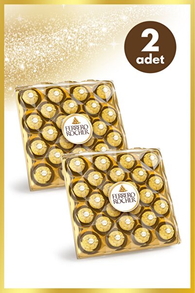 Ferrero Rocher Rocher Çikolata 24'lü 300 Gr - 2 Adet Hediyelik Çikolata