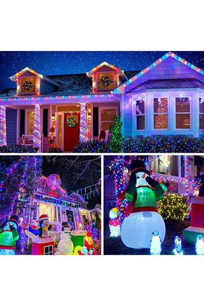 Virtual Trend Lumini de Crăciun, tip rolă, pentru interior/exterior, lungime 100m, 8 moduri de iluminare, 220V/50Hz
