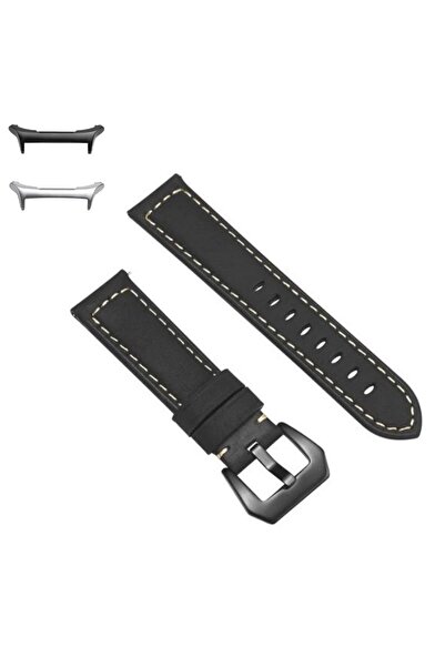 VD VERY DREAM Curea din piele compatibilă cu Samsung Galaxy Watch Ultra, Negr...