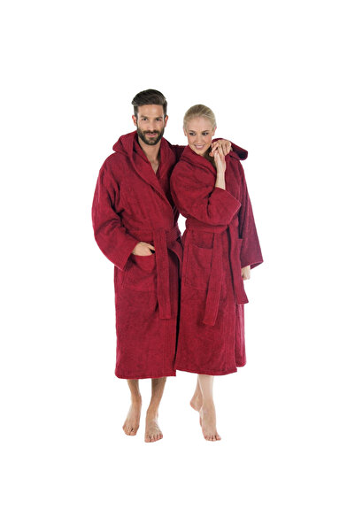 OtherMax Halat de baie din bumbac Kimono absorbant ușor Unisex Roșu M — halat...