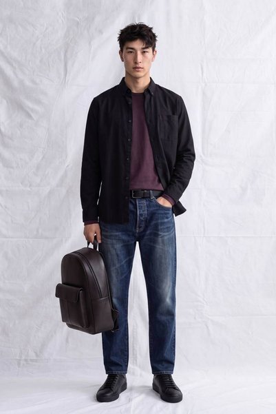 NGR Men's lugano oversize pocket shirt black