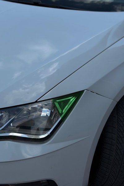 Banxtre Triangular daytime led sticker headlight film for seat leon