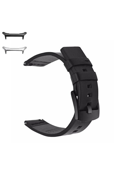VD VERY DREAM Curea din piele compatibilă cu Samsung Galaxy Watch Ultra, Negru