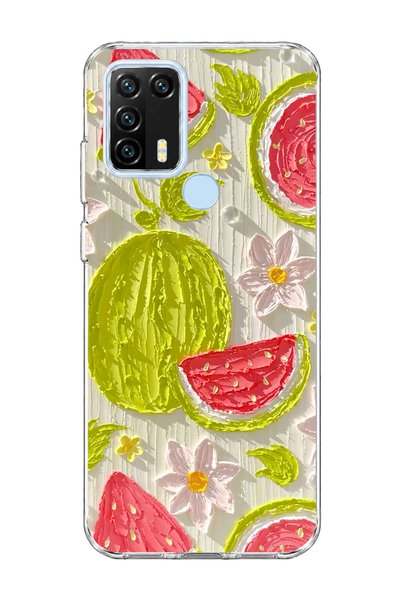 lelia General Mobile Gm 21 Pro Compatible Watermelon Oil Paint Printed Transp...
