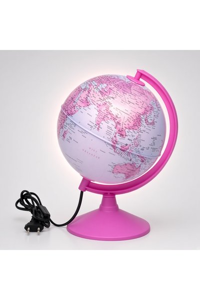 Işıklı Dünya Küresi 30 cm LED Aydınlatmalı Fiziki Siyasi Harita