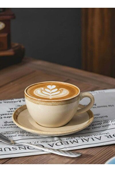 Arabest Ceramic coffee cup, Latte coffee cup，Cappuccino coffee cup，Cup and Sa...