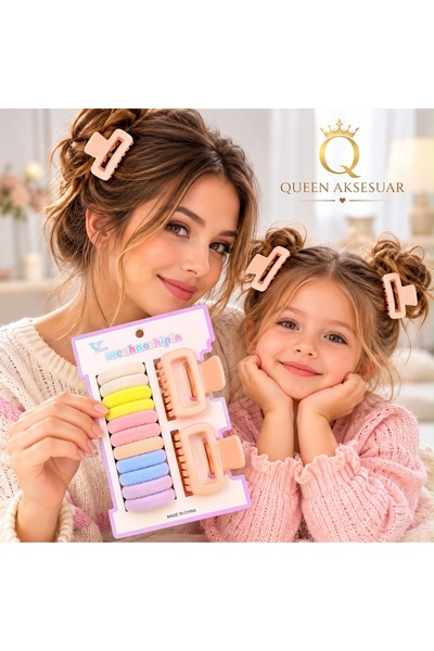 QUEEN AKSESUAR Hair Clips - Beige - Colored