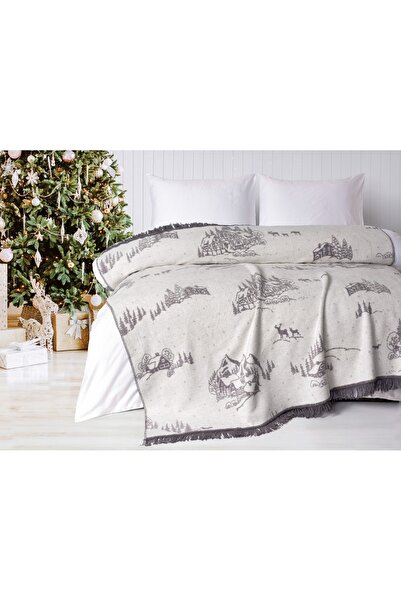 Romans Monte New Year's Themed Double-Sided Double Blanket 180X220 cm
