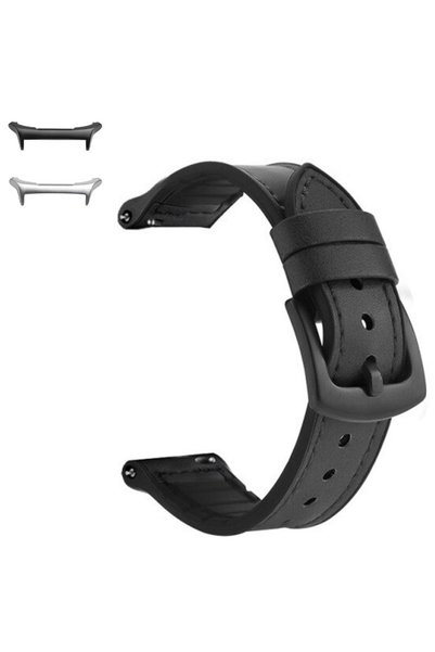 VD VERY DREAM Leather strap, compatible with Samsung Galaxy Watch Ultra, Blac...